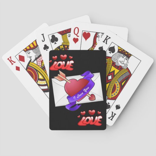 Jeu De Cartes Pont carte de la Saint-Valentin (dos)