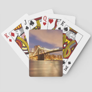 Jeu De Cartes Pont de Brooklyn et Manhattan la nuit
