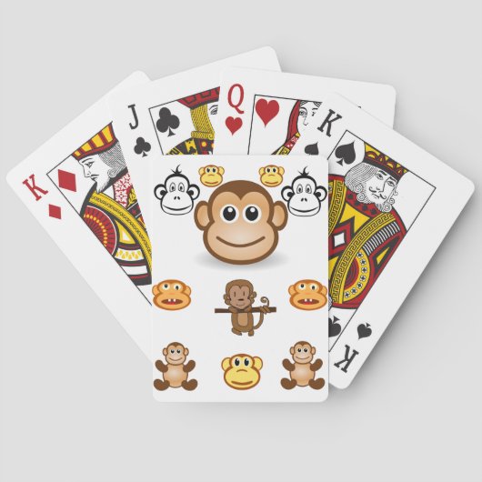 Jeu De Cartes Pont de carte de jeu de singe (dos)