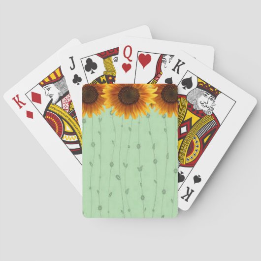 Jeu De Cartes Pont de cartes de tournesol (dos)