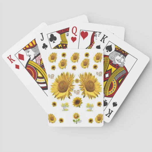 Jeu De Cartes Pont de cartes de tournesol (dos)