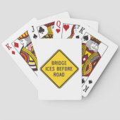 Jeu De Cartes Pont Iles avant la signalisation routière Sécurité (dos)