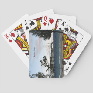 Jeu De Cartes Pont Mackinac avec arbres jouant aux cartes