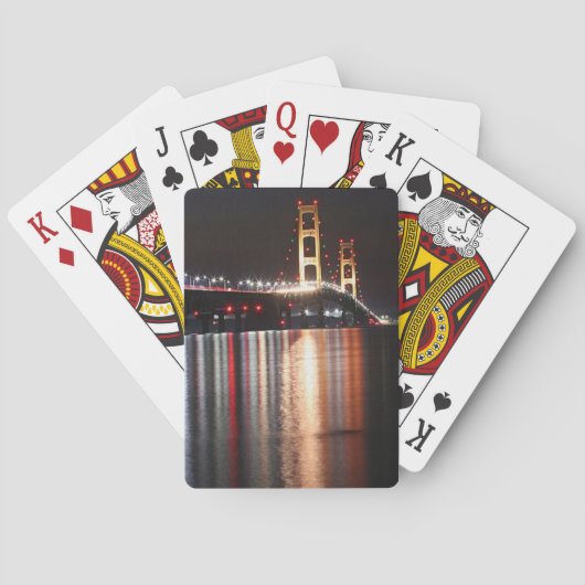 Jeu De Cartes Pont Mackinac la nuit (dos)