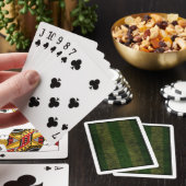 Jeu De Cartes Pont rayé vert de la forêt (In Situ)