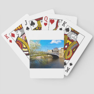 Jeu De Cartes Pont York City Lendal avec arrière - plan texturé