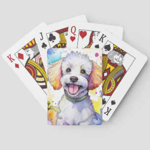 Jeu De Cartes Poodle Chien Jouer aux cartes