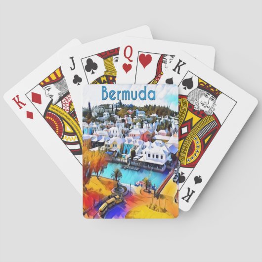 Jeu De Cartes Pop Art Bermudes (dos)