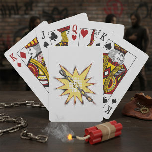 Jeu De Cartes Pop Art Broken Chain Explosion Bold Comic Style