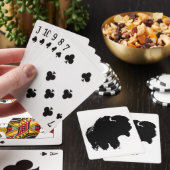 Jeu De Cartes Pop Art Buffalo Bison Silhouette (In Situ)