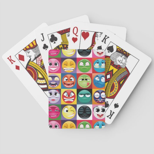 Jeu De Cartes pop art emojis (dos)