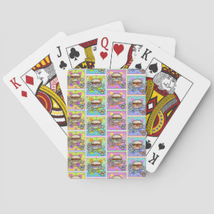 Jeu De Cartes Pop Art HAMBURGER JOUER CARTES