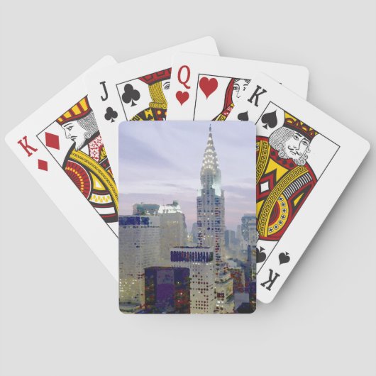 Jeu De Cartes Pop Art Oil Paint Effet New York (dos)