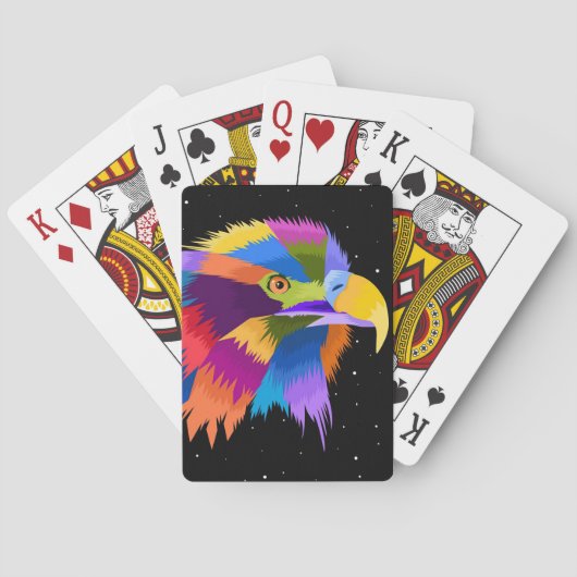 Jeu De Cartes Pop d'aigle stylisé (dos)