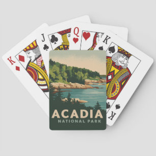 Jeu De Cartes Port du bar du parc national Retro Acadia