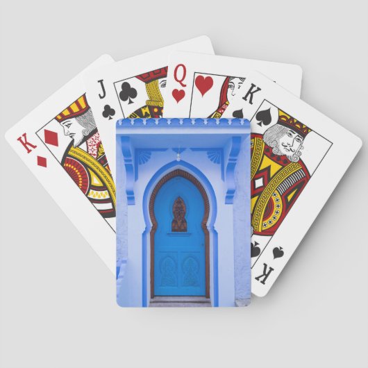 Jeu De Cartes Porte bleue marocaine (dos)