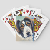 Jeu De Cartes Portrait Croquis de chien mignon (dos)
