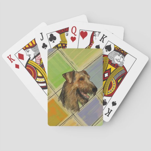 Jeu De Cartes Portrait d'Airedale Terrier (dos)