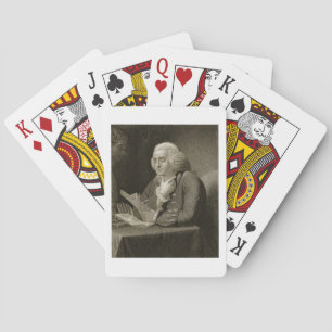 Jeu De Cartes Portrait de Benjamin Franklin, gravé par Thomas