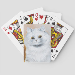 Jeu De Cartes Portrait de chat blanc Lois Wain