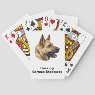 Jeu De Cartes Portrait de chien berger allemand alsacien