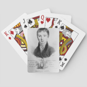 Jeu De Cartes Portrait de Franz Liszt (1811-86) aged 11 (engravi