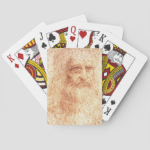 Portrait de Léonard de Vinci à la craie rouge