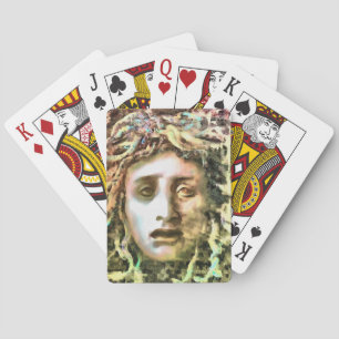 Jeu De Cartes Portrait de Medusa d'un Gorgon