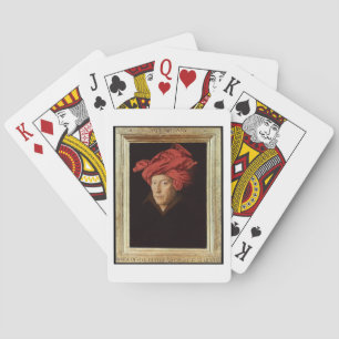Jeu De Cartes Portrait d'un homme, 1433 (huile sur chêne) (voir