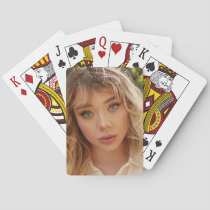 Jeu De Cartes Portrait d'une belle jeune femme