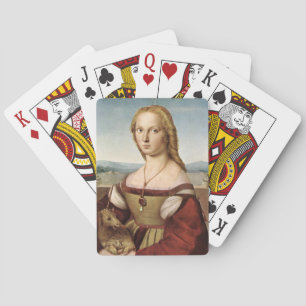Jeu De Cartes Portrait d'une dame avec une licorne (par Raphael)