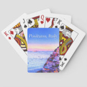 Jeu De Cartes Positano, coucher de soleil Italie (dos)