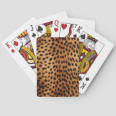 Jeu De Cartes Poster de animal Cheetah Brown et noir (dos)