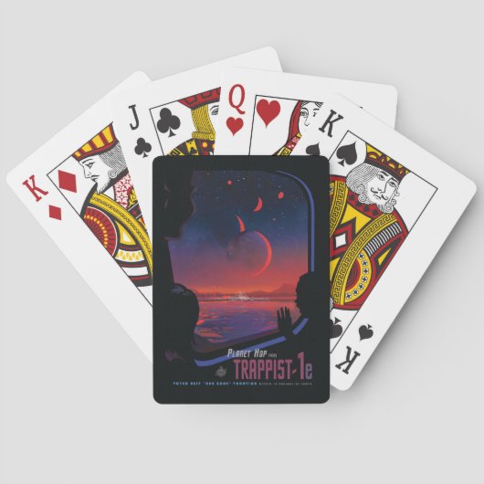 Jeu De Cartes Poster de l'espace rétro - Les spectateurs observe (dos)