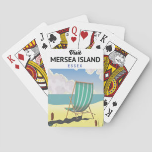 Jeu De Cartes Poster de voyage de l'île de Mersia Essex