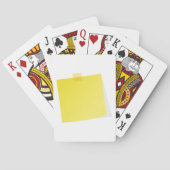 Jeu De Cartes Poster Jaune Il Note Jouer Des Cartes (dos)