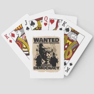 Jeu De Cartes Poster Recherché Donald Trump - Compte Géorgie