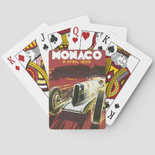 Jeu De Cartes Poster Vintage voyage, Grand Prix de Monaco Auto R