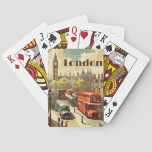 Jeu De Cartes Poster Vintage voyage London City Centre