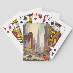 Jeu De Cartes Poster Vintage voyage New York