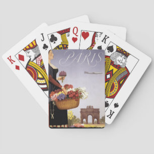 Jeu De Cartes Poster Vintage voyage, Paris Via Constellation