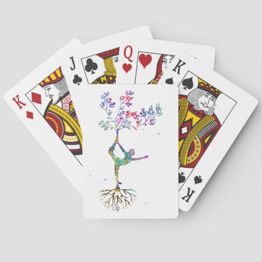 Jeu De Cartes Posture de yoga (dos)