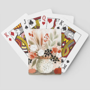 Jeu De Cartes Pot de fleurs d'automne et Pot tacheté de rouille