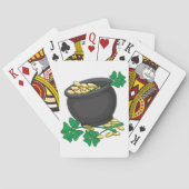 Jeu De Cartes Pot d'or et trèfles chanceux de la Saint-Patrick (dos)