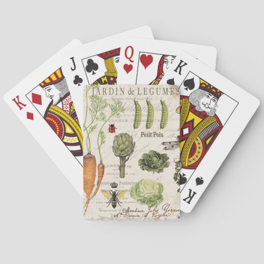 Jeu De Cartes potager vintage (dos)