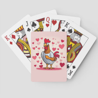 Jeu De Cartes Poulet aux coeurs
