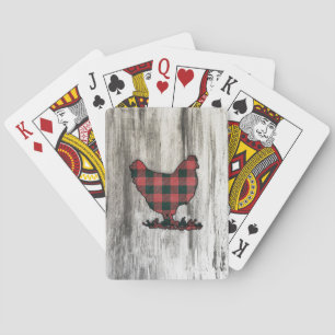 Jeu De Cartes Poulet Plaid de Buffalo