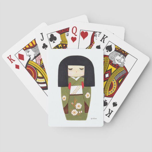 Jeu De Cartes Poupée japonaise Kokeshi (dos)