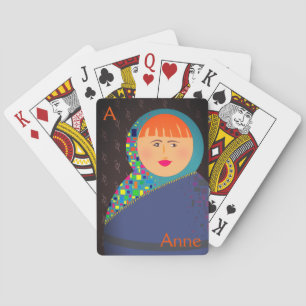 Jeu De Cartes Poupée Russe Colorée Matryoshka Moderne Hipster