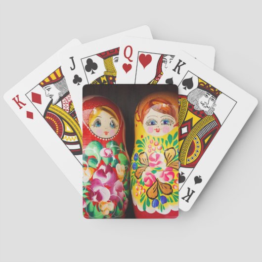 Jeu De Cartes Poupées colorées Matryoshka (dos)
